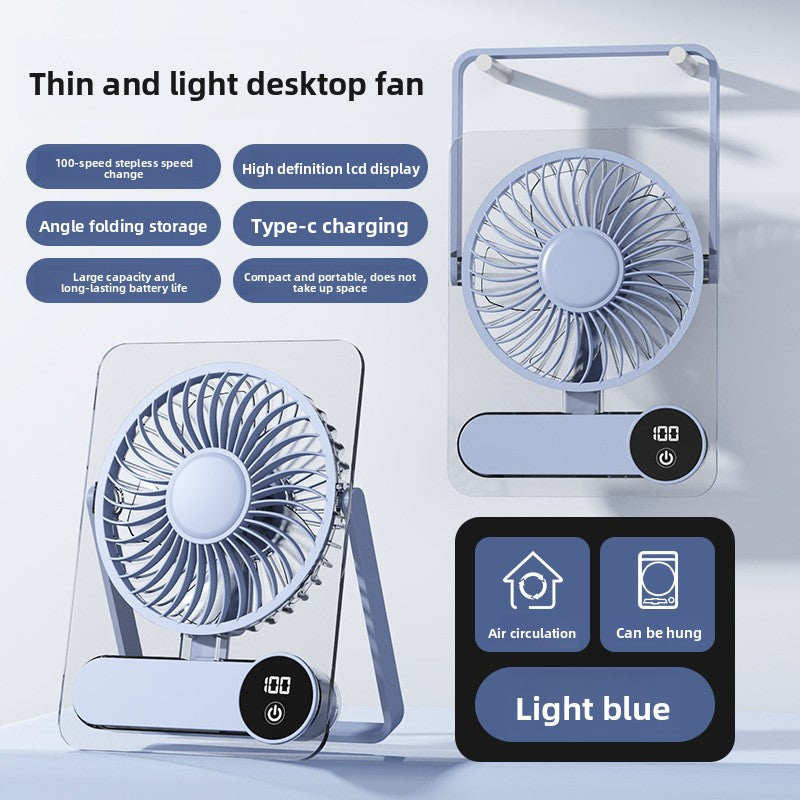 USB Rechargeable Desk Fan with Adjustable Speeds