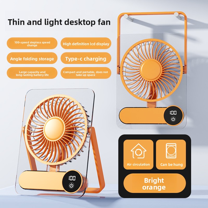 USB Rechargeable Desk Fan with Adjustable Speeds